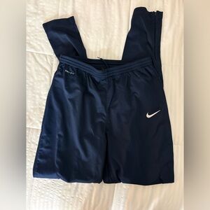 Nike Men's Navy Joggers with White Swoosh